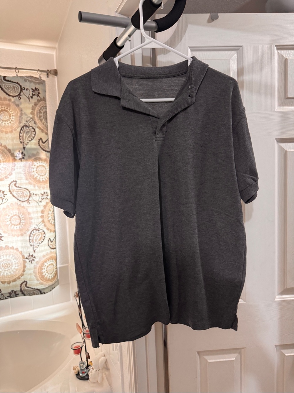 Classic Men's Dark Gray Polo Shirt